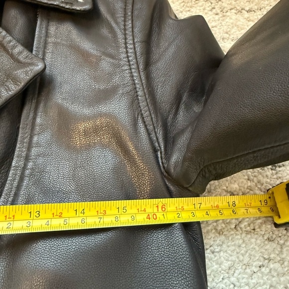 WHET BLU New York size 8 EUC/MINT lightly lined Lux leather belted side zip moto - Picture 10 of 16